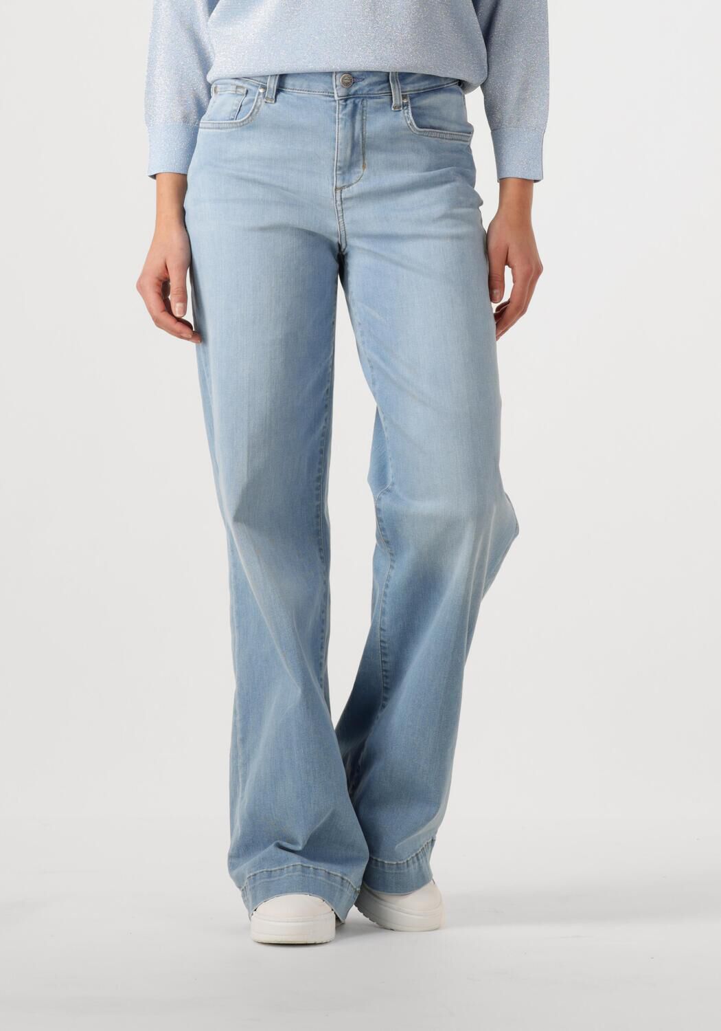 LIU JO Dames Jeans Ecs Autentic Flare R.w. Lichtblauw