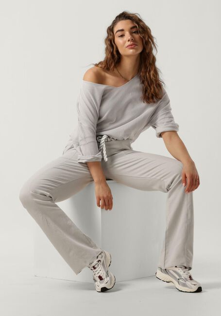 Grijze 10DAYS Top THIN SWEATER WAFFLE - large