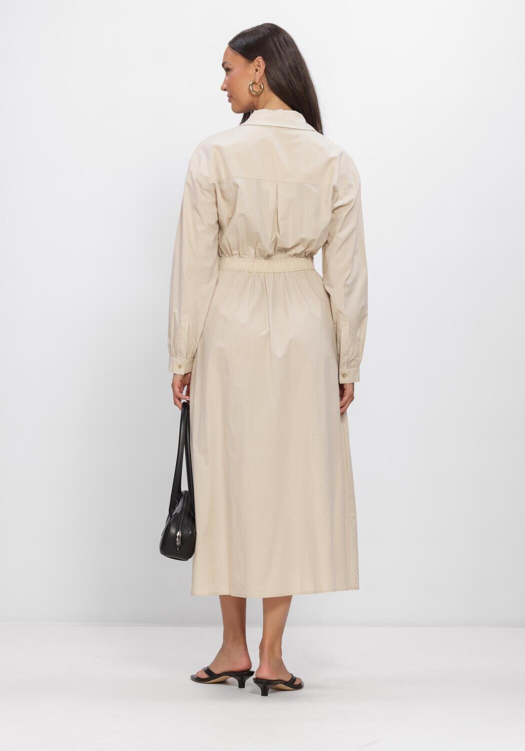 Beige MSCH COPENHAGEN Jurken MSCHSELMINA DRESS - large