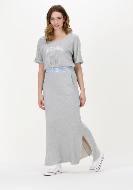 Grijze 10DAYS T-shirt V-NECK TEE SLUB Grijze 10DAYS T-shirt V-NECK TEE SLUB - large