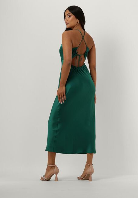 Groene NEO NOIR Midi jurk JOLLY HEAVY SATEEN DRESS - large