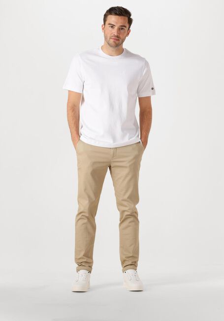 Witte CAST IRON T-shirt CREWNECK REGULAR FIT INTERLOCK ESSENTIAL - large