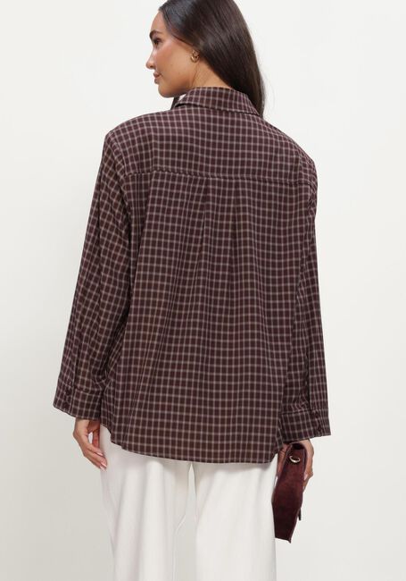 Bruine NEO NOIR Blouses ANELLA CHECK SHIRT - large