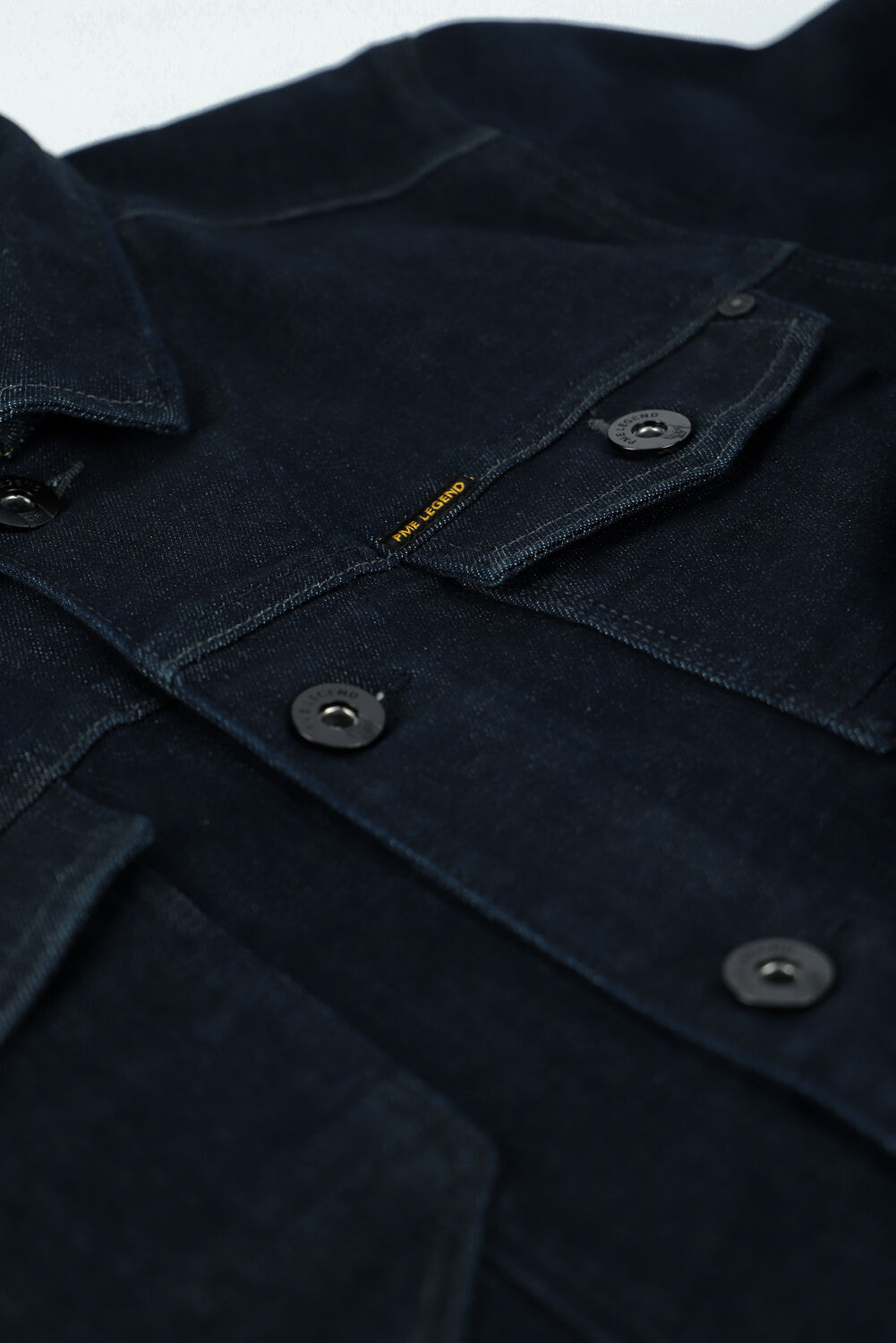 Blauwe PME LEGEND Spijkerjas DENIM JACKET LOW RINSED WASH - large