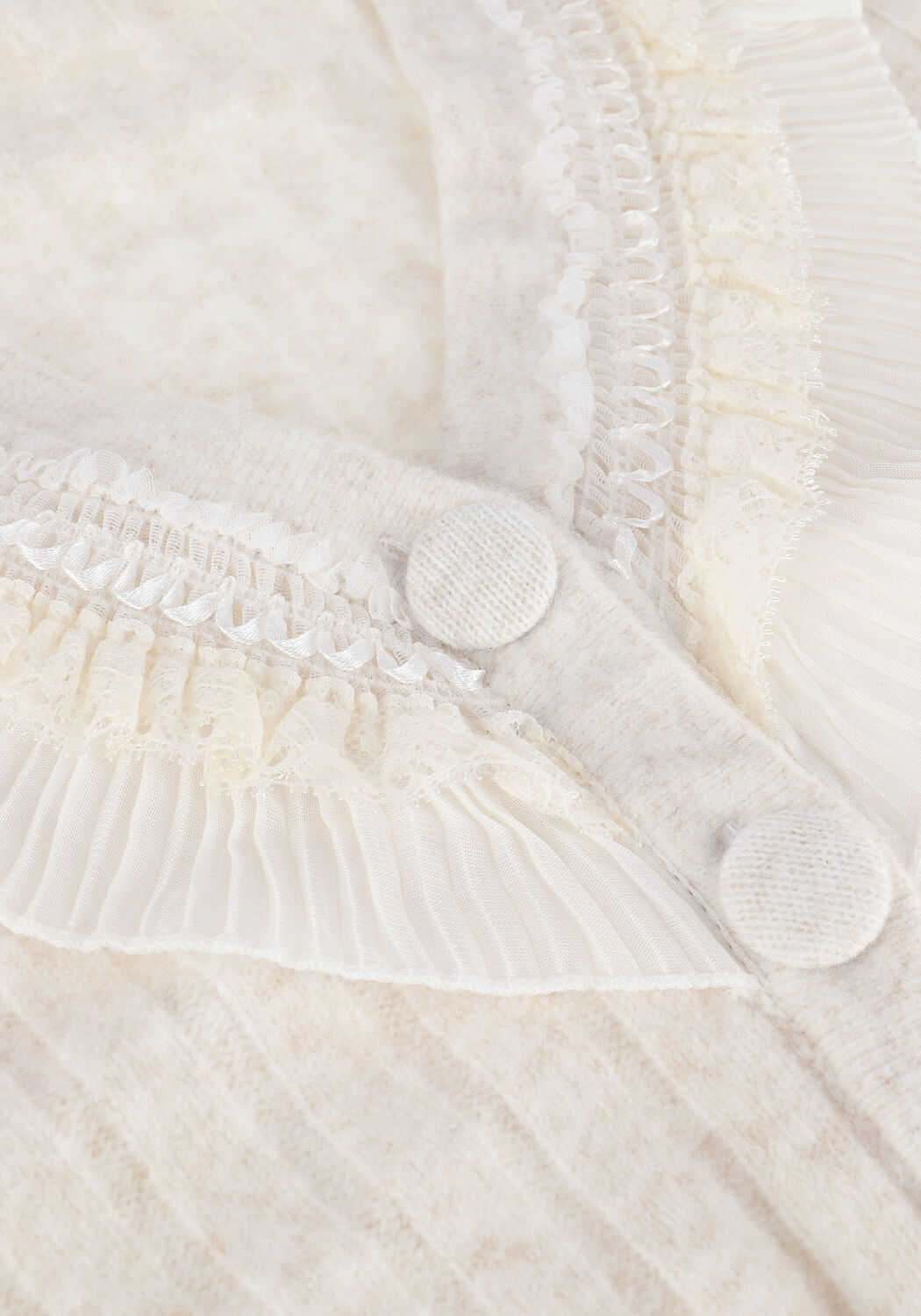 Beige OBJECT Vest DANNY L/S KNIT CARDIGAN - large