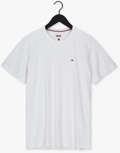 Witte TOMMY JEANS T-shirt TJM CLASSIC JERSEY C NECK - large