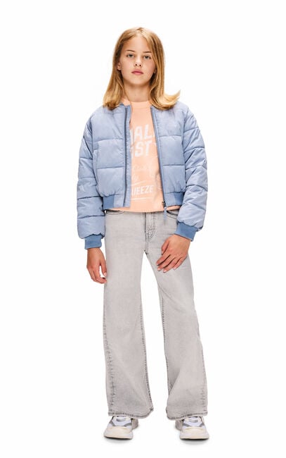 Lichtblauwe RETOUR Gewatteerde jas JUNE - large