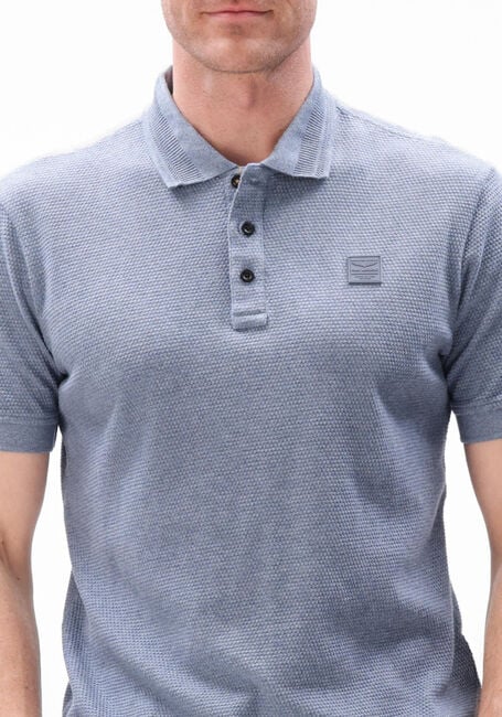 Blauwe PME LEGEND Polo POPCORN JERSEY - large