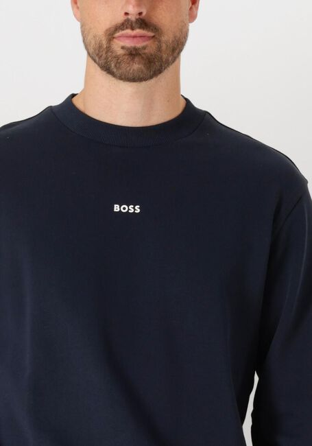 Donkerblauwe BOSS ORANGE Sweater WESMALLCREW 10244192 01 - large