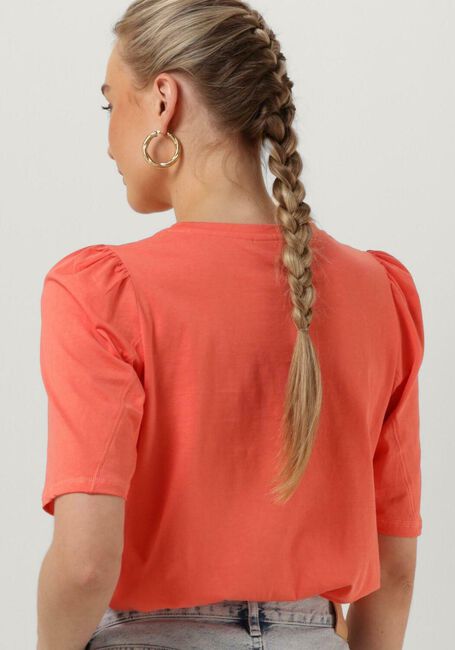Roze MSCH COPENHAGEN T-shirt TIFFA ORGANIC 2/4 PUFF TEE - large