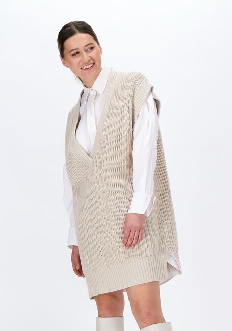 Witte OBJECT Spencer HALSEY KNIT WAISTCOAT - large