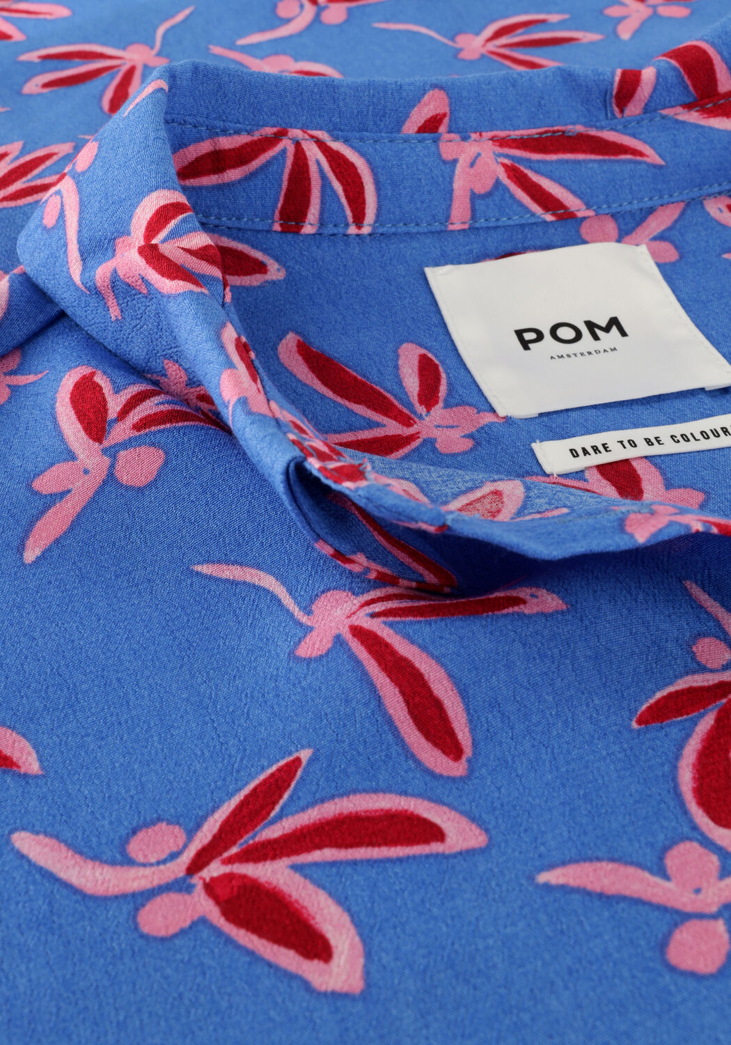 Blauwe POM AMSTERDAM Blouses BLOUSE MILLY 7235 - large