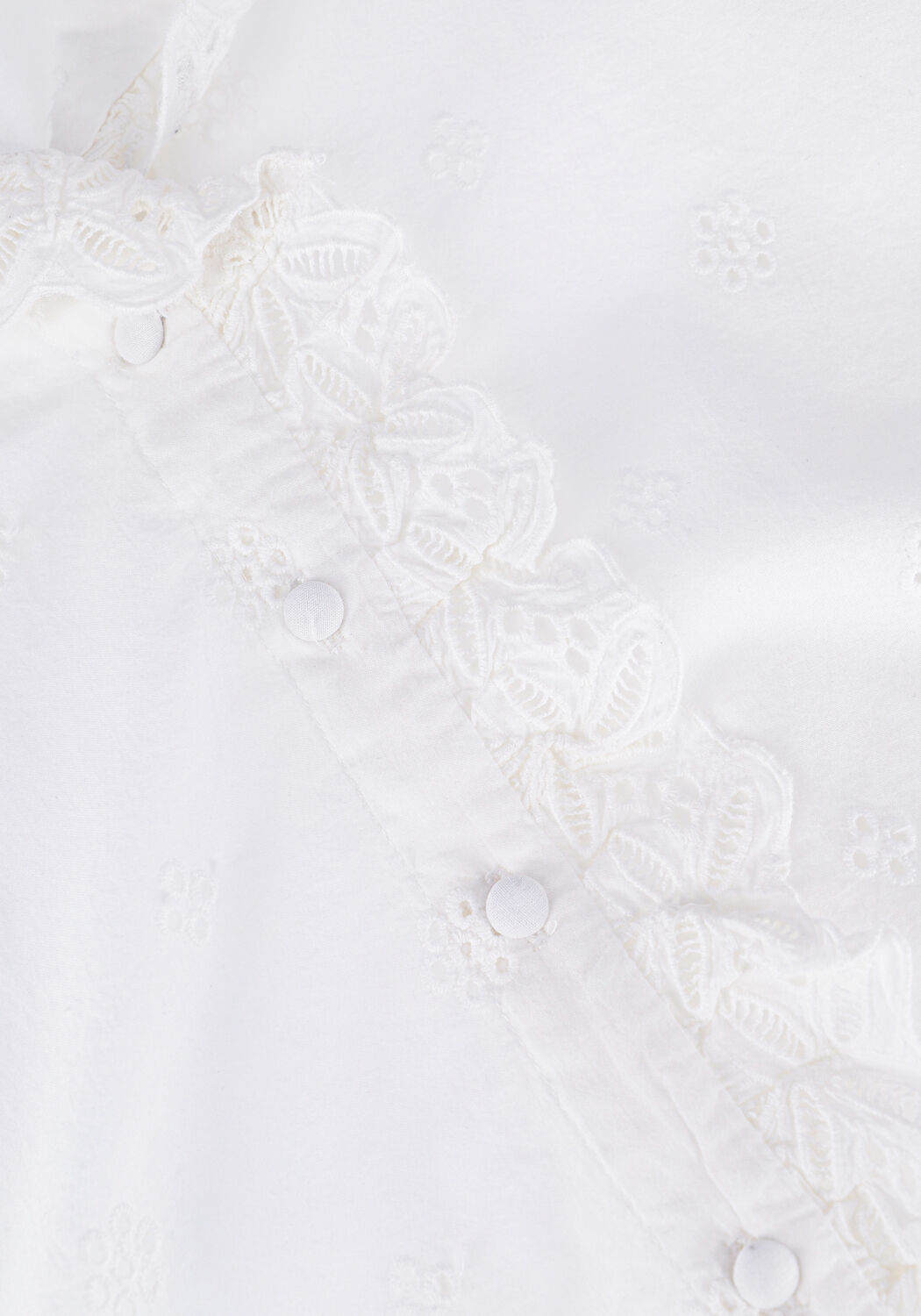 Witte SELECTED WOMEN Blouses SLFBRODY 24 BRODERI - large