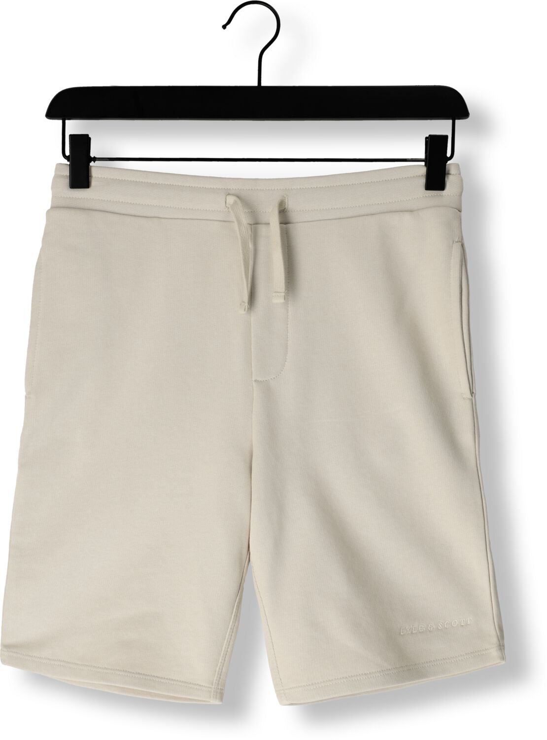 LYLE & SCOTT Jongens Broeken Script Embroidered Sweat Short Beige