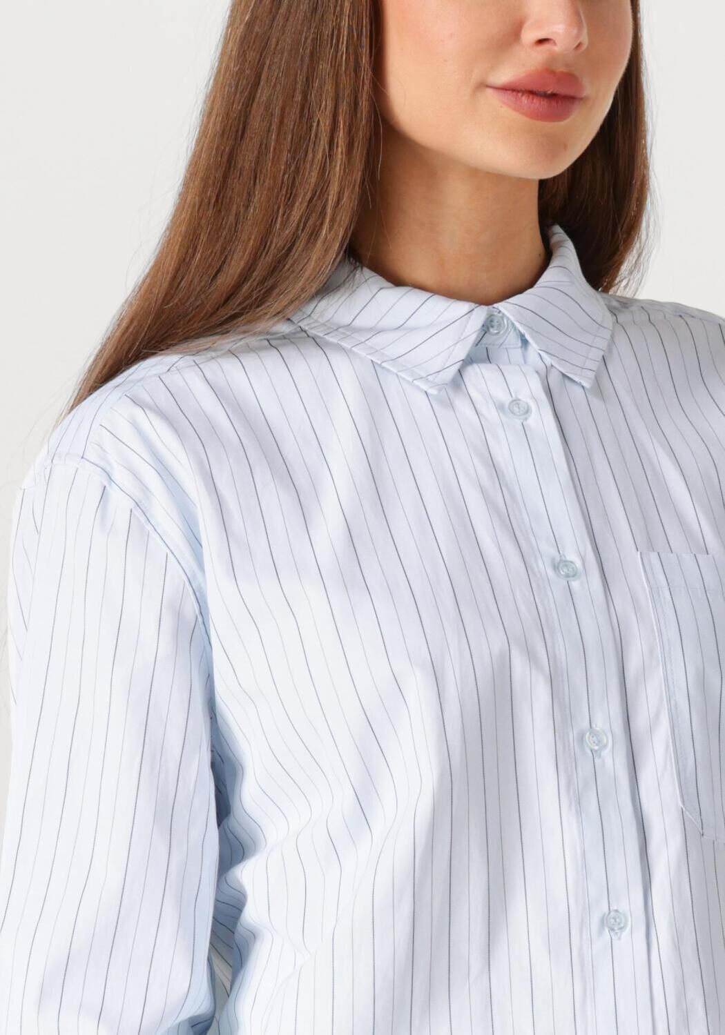 MODSTRÖM Modström Dames Blouses Millemd Stripe Shirt Lichtblauw