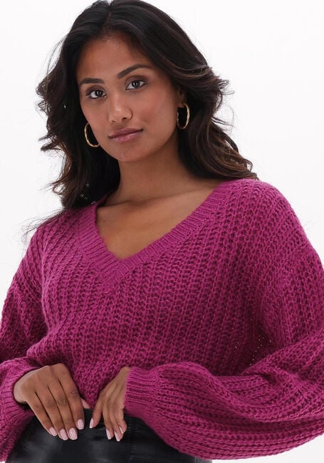Paarse YDENCE Trui KNITTED SWEATER BERYL - large