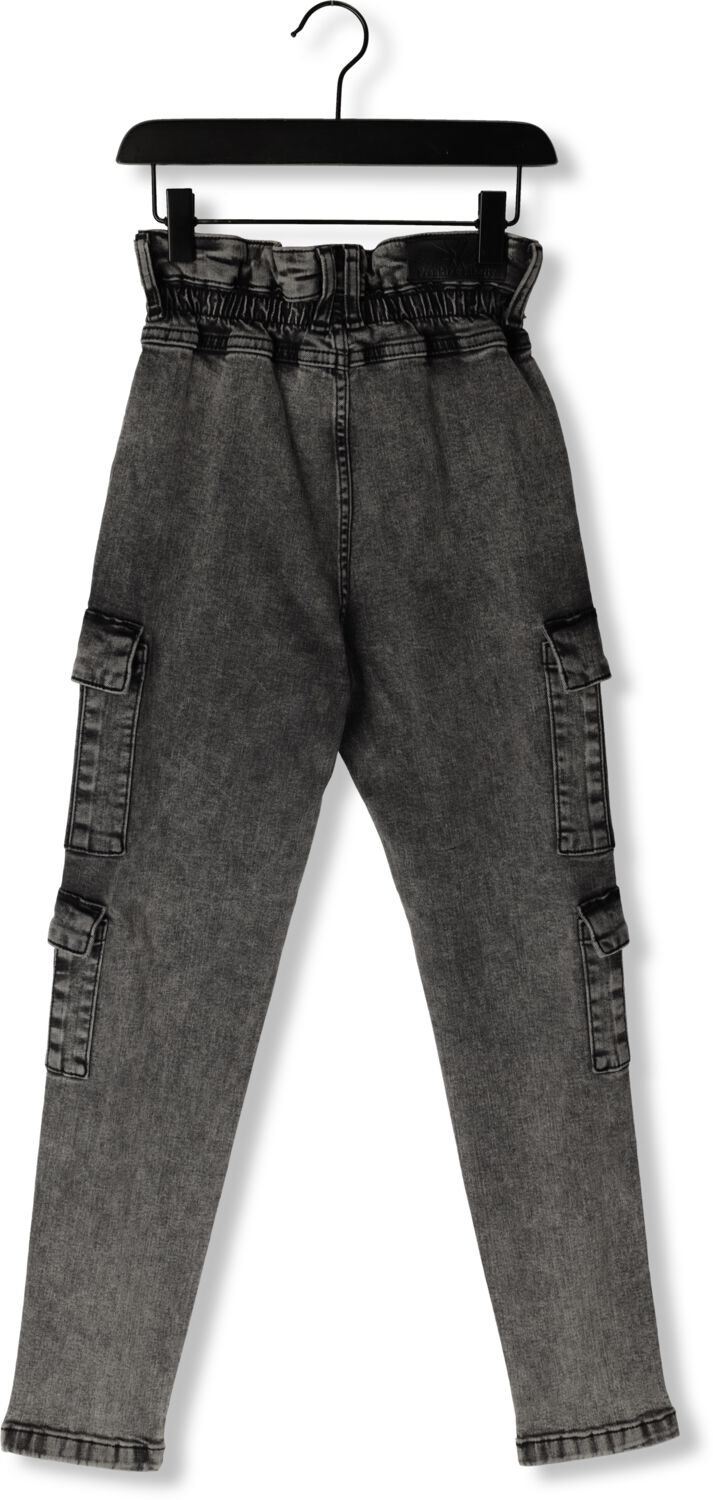 FRANKIE & LIBERTY Meisjes Jeans Bird Cargo Donkergrijs