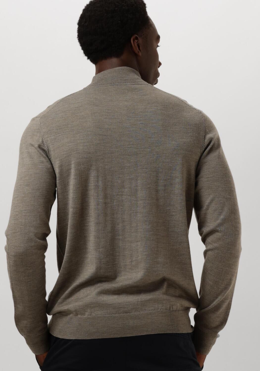 PROFUOMO Heren Truien & Vesten Pullover Mock Groen