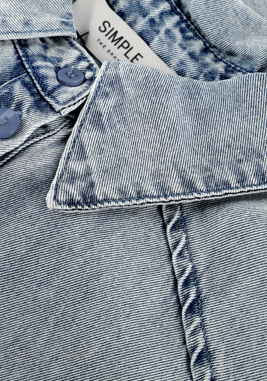 Lichtblauwe SIMPLE Blouses BLOUSE - large