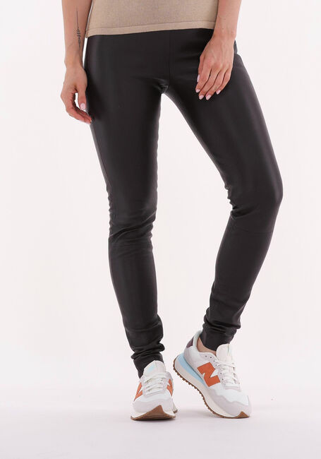 Bruine SELECTED FEMME Legging SYLVIA MW STRETCH LEATHER LEGGIN - large