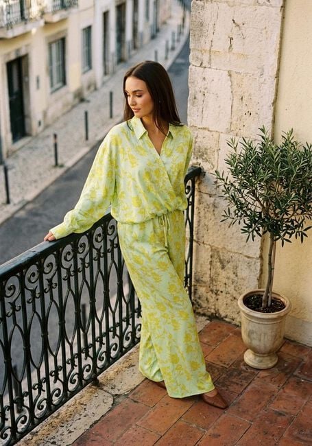 Lime STUDIO AMAYA Wijde broek AMELIE - large