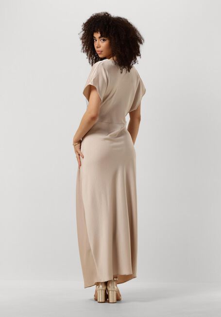Gouden NEO NOIR Maxi jurk ANDREA HEAVY SATEEN DRESS - large