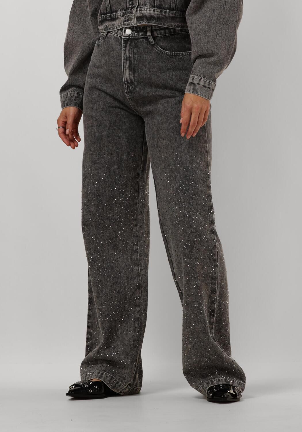 Freebird Antraciet Melody Slim Fit Jeans Gray Dames