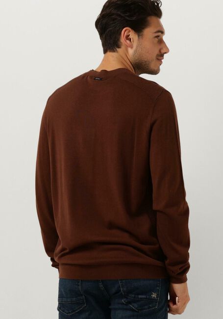 Bruine VANGUARD Trui CREWNECK COTTON MODAL - large
