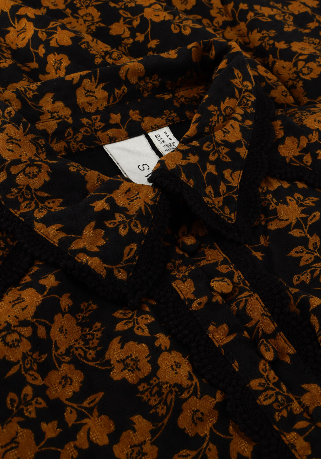 Zwarte Y.A.S. Mini jurk TASTILERA LS SHIRT DRESS - large