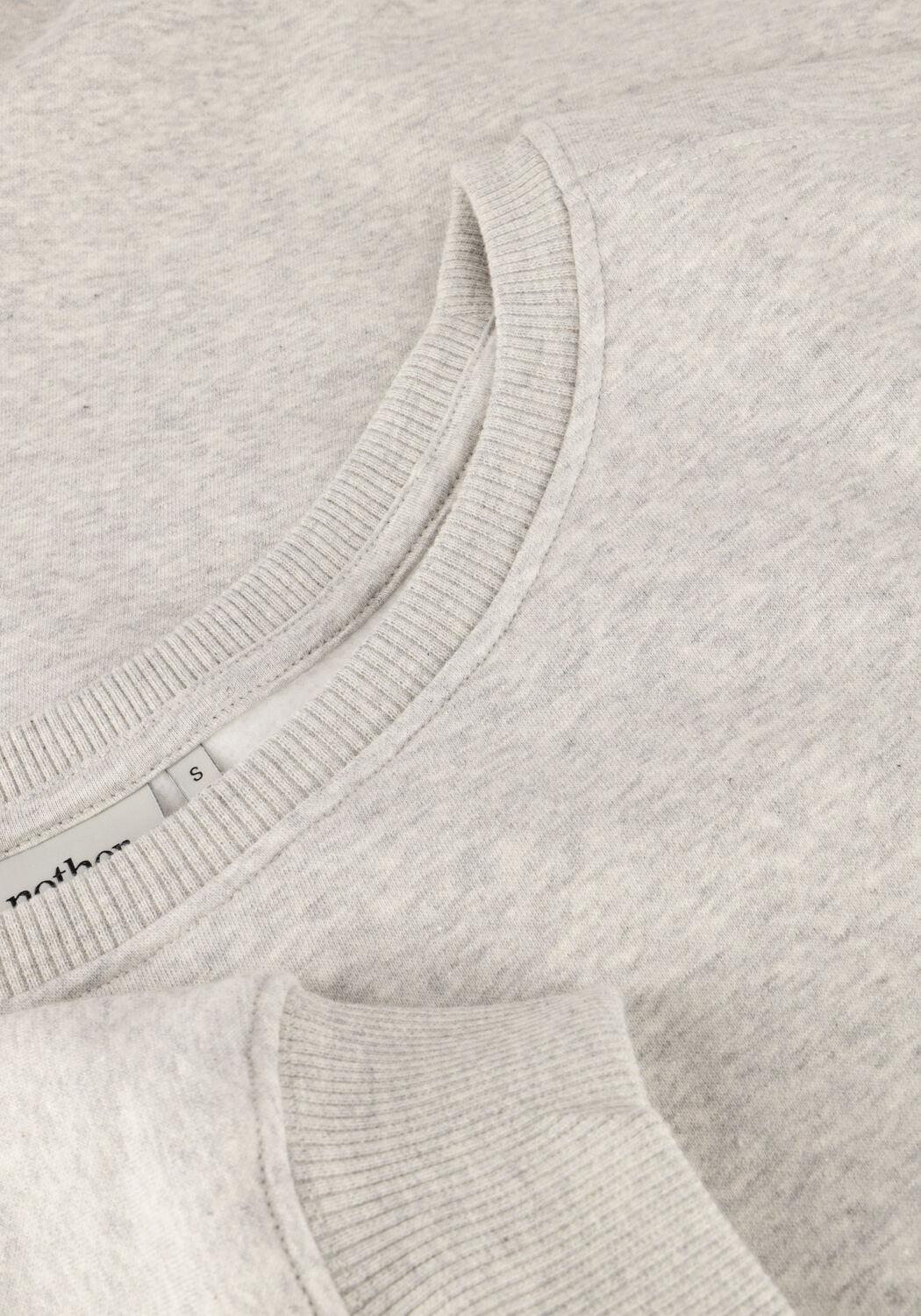 Lichtgrijze ANOTHER LABEL Midi jurk LIVY SWEAT DRESS - large