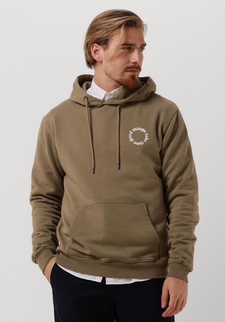 Groene FORÉT Sweater SITE HOODIE - large