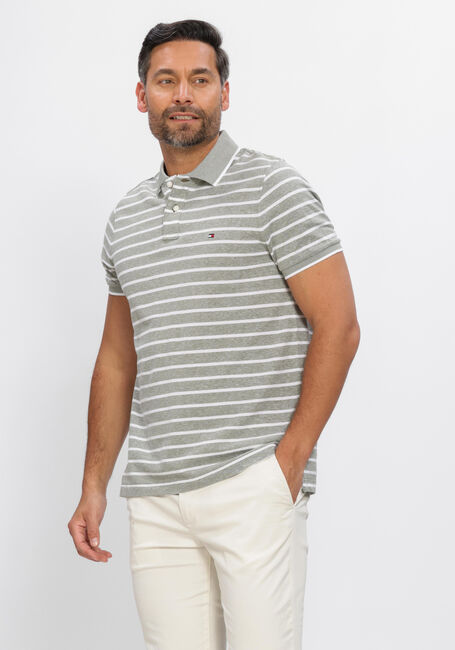 Groene TOMMY HILFIGER Polo COTTON LINEN PIQUE REG POLO - large