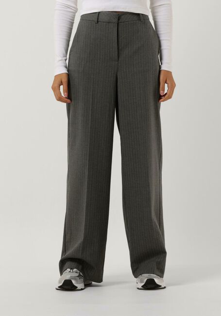 Grijze SELECTED FEMME Pantalon FANNI HW WIDE PANT B - large