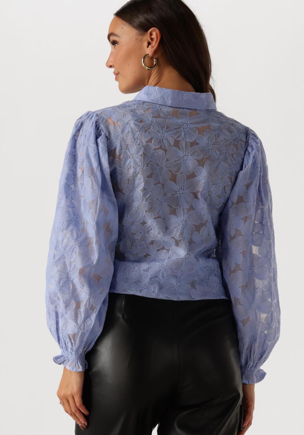 YDENCE Dames Blouses Blouse Birdie Lichtblauw