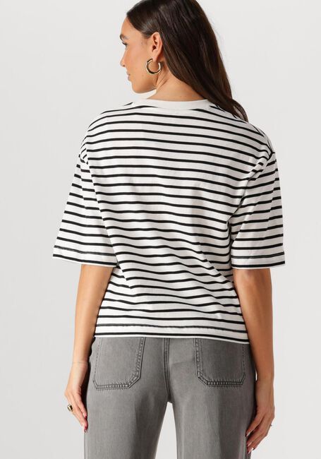 Zwarte CATWALK JUNKIE T-shirt LOOSE FIT STRIPE TSHIRT - large