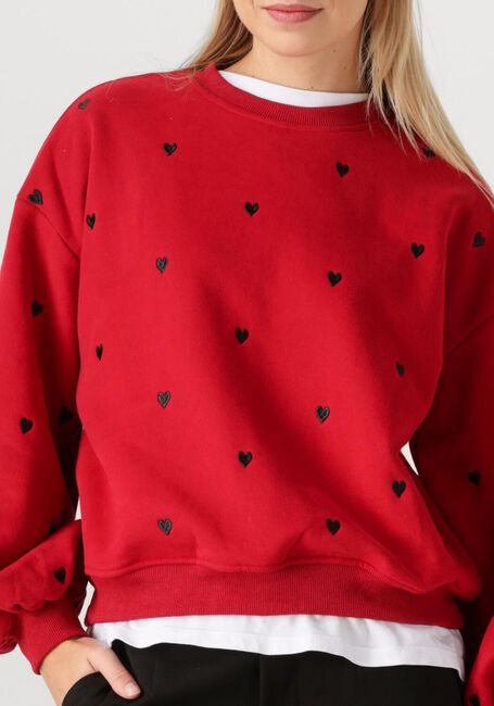 Bordeaux YDENCE Trui SWEATER HEARTS - large