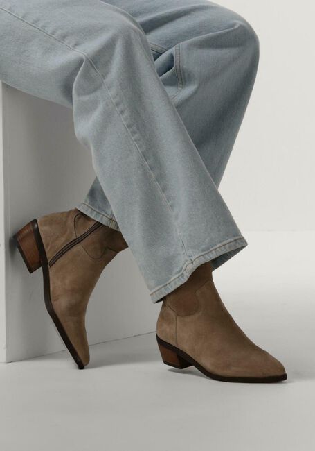 Beige NOTRE-V Enkellaarsjes FRU110 - large