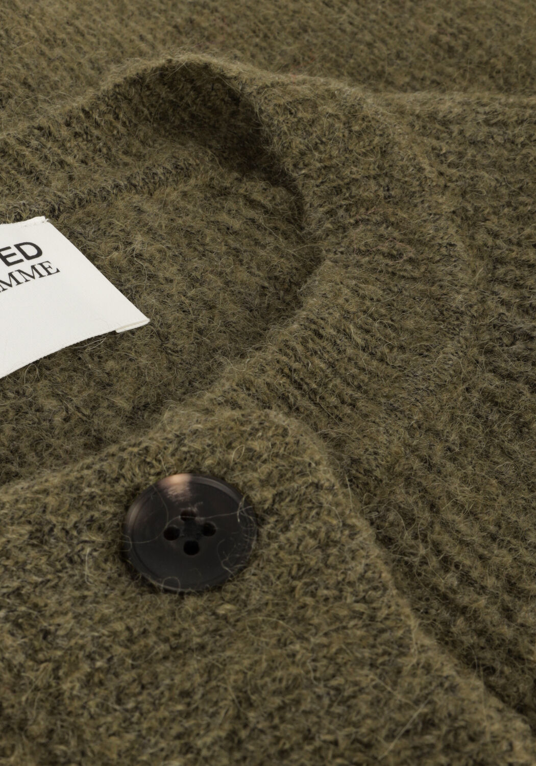 Groene SELECTED WOMEN Vest SLFLULU LS KNIT SHORT CARDIGAN - large