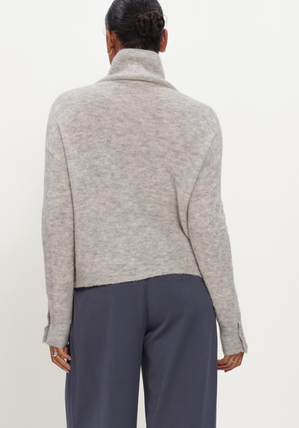 Lichtgrijze MSCH COPENHAGEN Trui MSCHBONDIE HOPE M PULLOVER - large