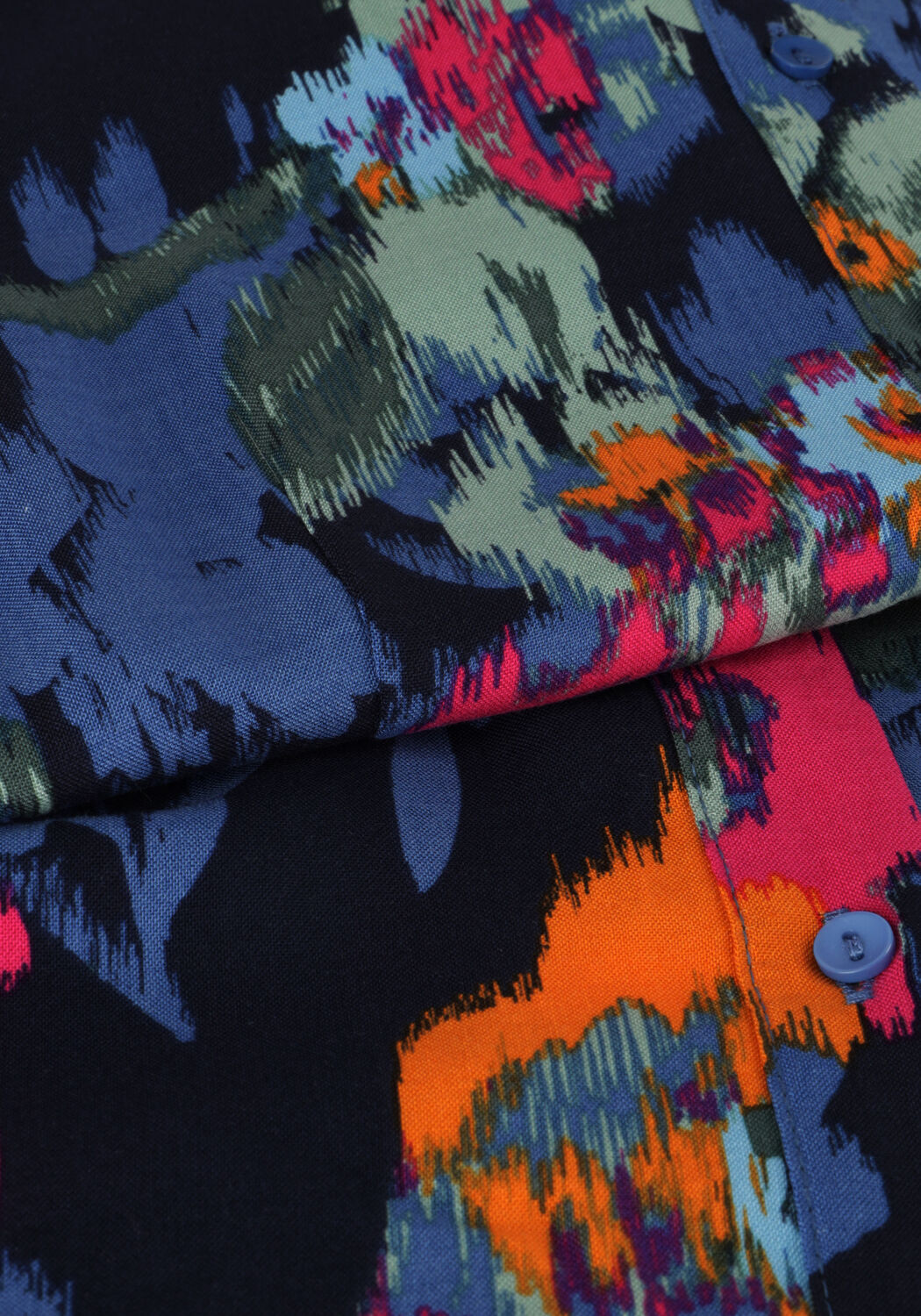 Blauwe Y.A.S. Maxi jurk YASSAVANNA LONG SHIRT DRESS - large