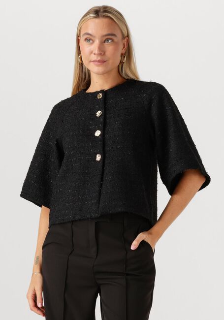 Zwarte NEO NOIR Blazer ROSELLA BOUCLE MINI JACKET - large