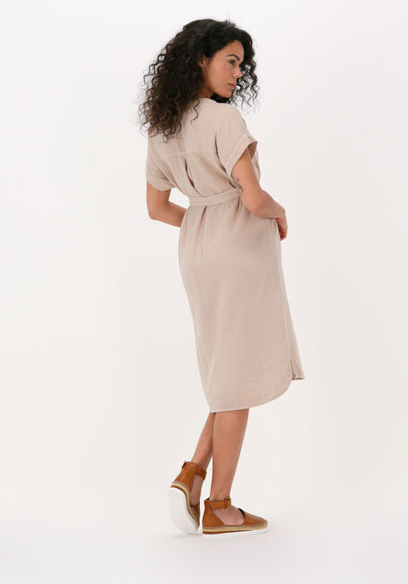 Beige BY-BAR Midi jurk STINA DOPPIA DRESS - large