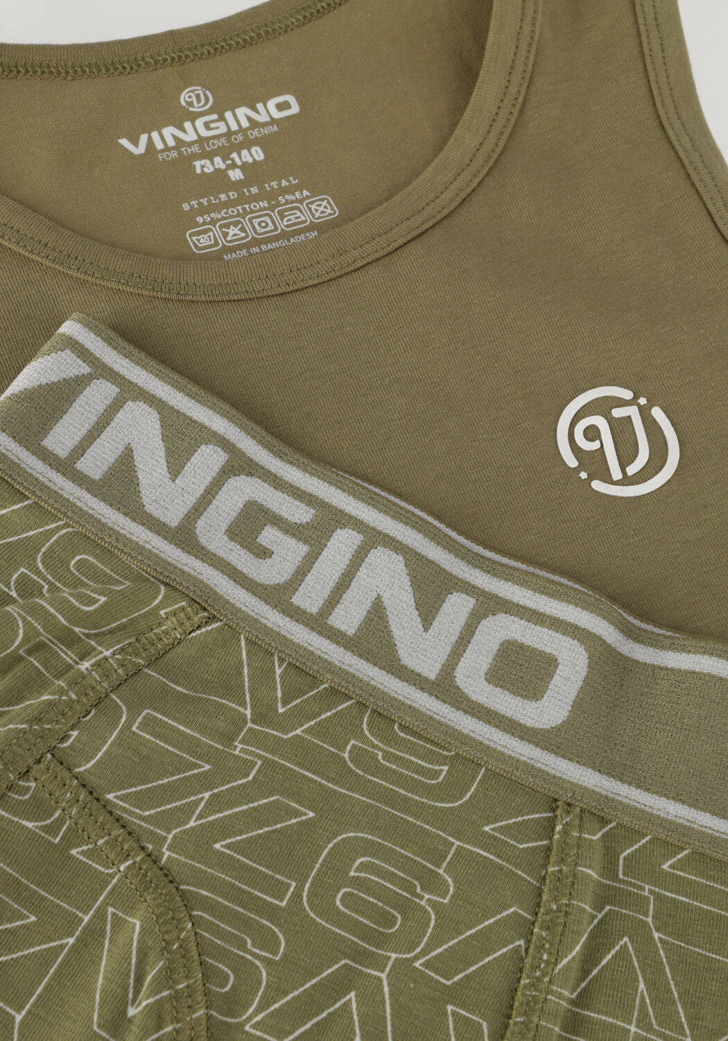 Groene VINGINO Boxershort B-231-16 FINE ART SET - large