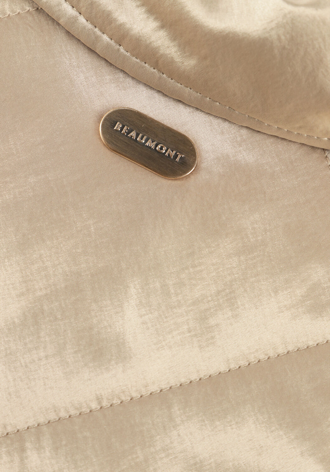 Beige BEAUMONT Gewatteerde jas CARLY JACKET - large