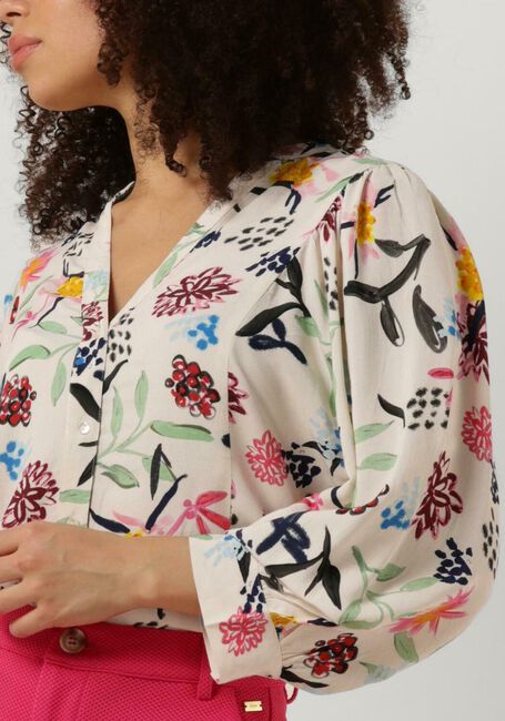 Blauwe POM AMSTERDAM Blouses BLOUSE 7242 - large