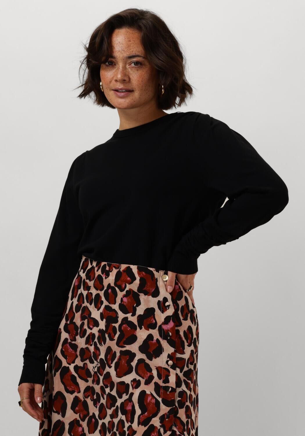 FABIENNE CHAPOT Dames Truien & Vesten Molly Scrunch Pullover Zwart
