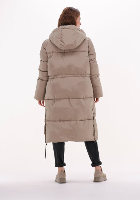 Taupe SECOND FEMALE Gewatteerde jas BUFF COAT - large