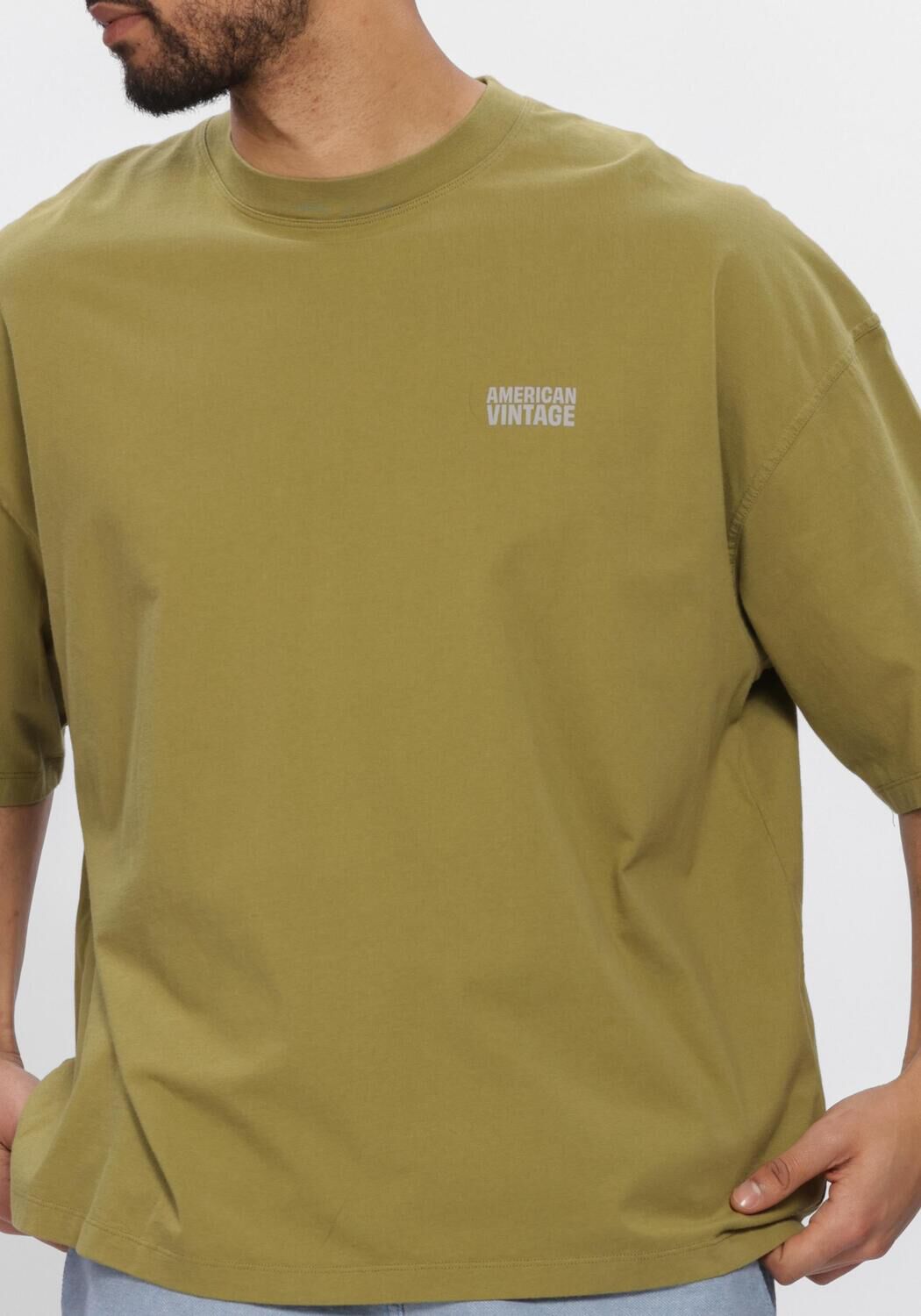 Groene AMERICAN VINTAGE T-shirt GIXY - large