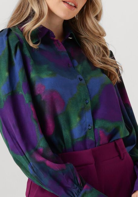 Blauwe JANSEN AMSTERDAM Blouses WFP764 BLOUSE AMELIA - large