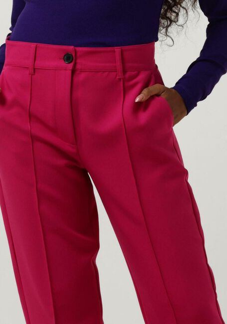 Roze JANSEN AMSTERDAM Pantalon WQ417 WOVEN WIDE LONG PANTS - large